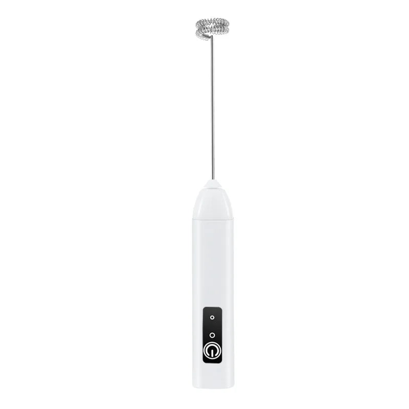 MINI Milk Frother USB Rechargeable 3 Speeds Foam Maker Coffee Whisk Mixer Electric Handle Blender Egg Beater Hot Cooking Tools