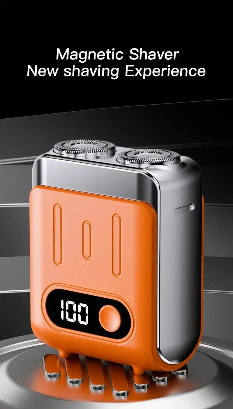 R20 Mini Electric Smart Shaver Shaver Digital Display Dual Blade Rechargeable Shaver Powerful Beard Trimmer Household Car Shaver Smart_Life_Tech