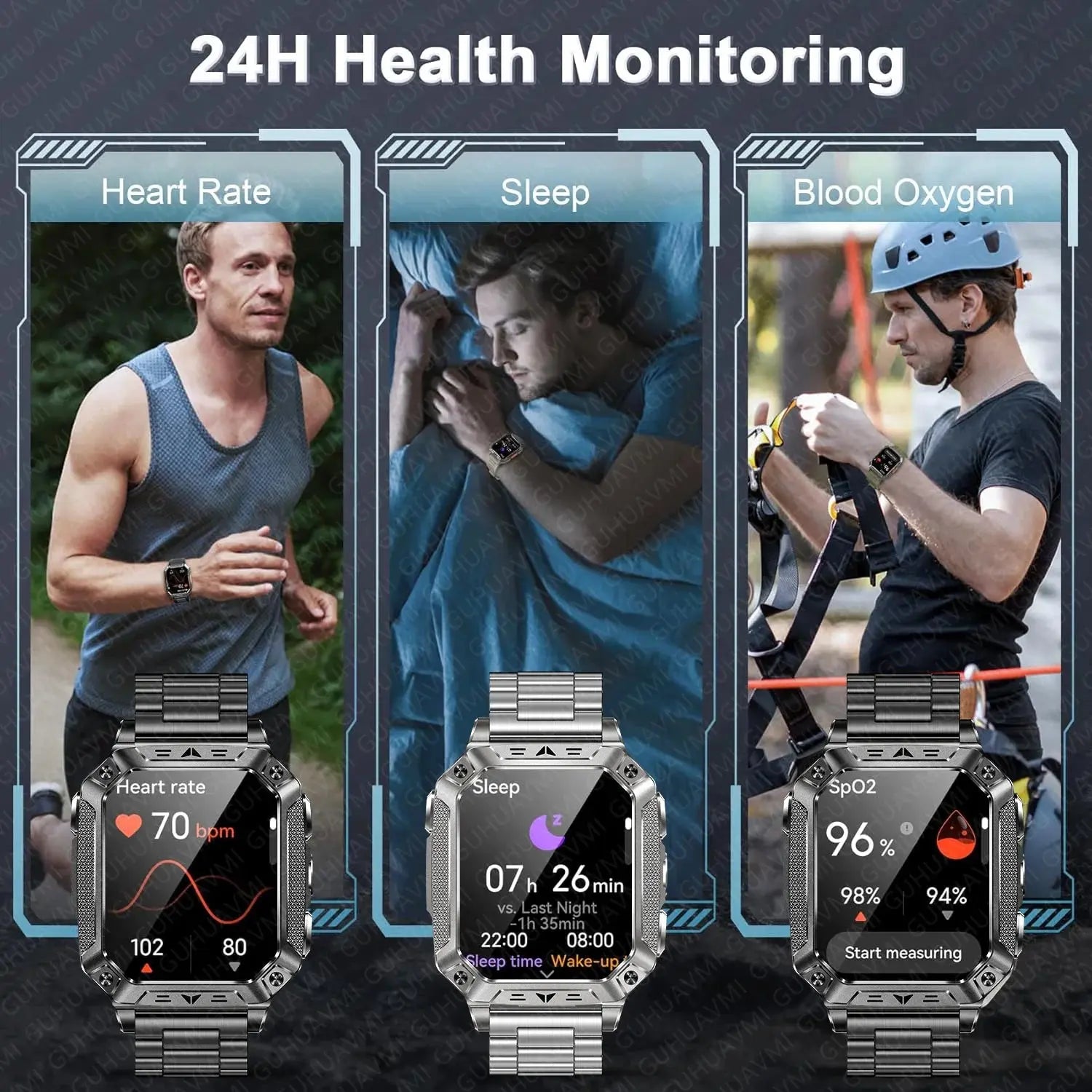 2026 New 1400mAh Big Battery Smart Watch Men Outdoor GPS Flashlight 10ATM Waterproof Bluetooth Call AMOLED HD Sports Smartwatch Smart_Life_Tech