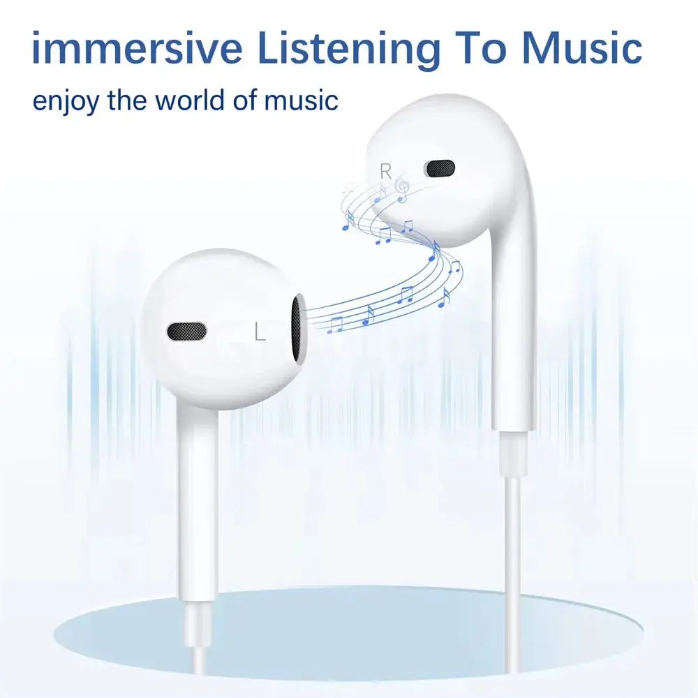 For Xiaomi Headphones Xiaomi Mi 14 13 12 11 in-ear Earphones Redmi Note 10 9 8 7 Type C 3.5mm Wired Headset Phone Accessories Smart_Life_Tech