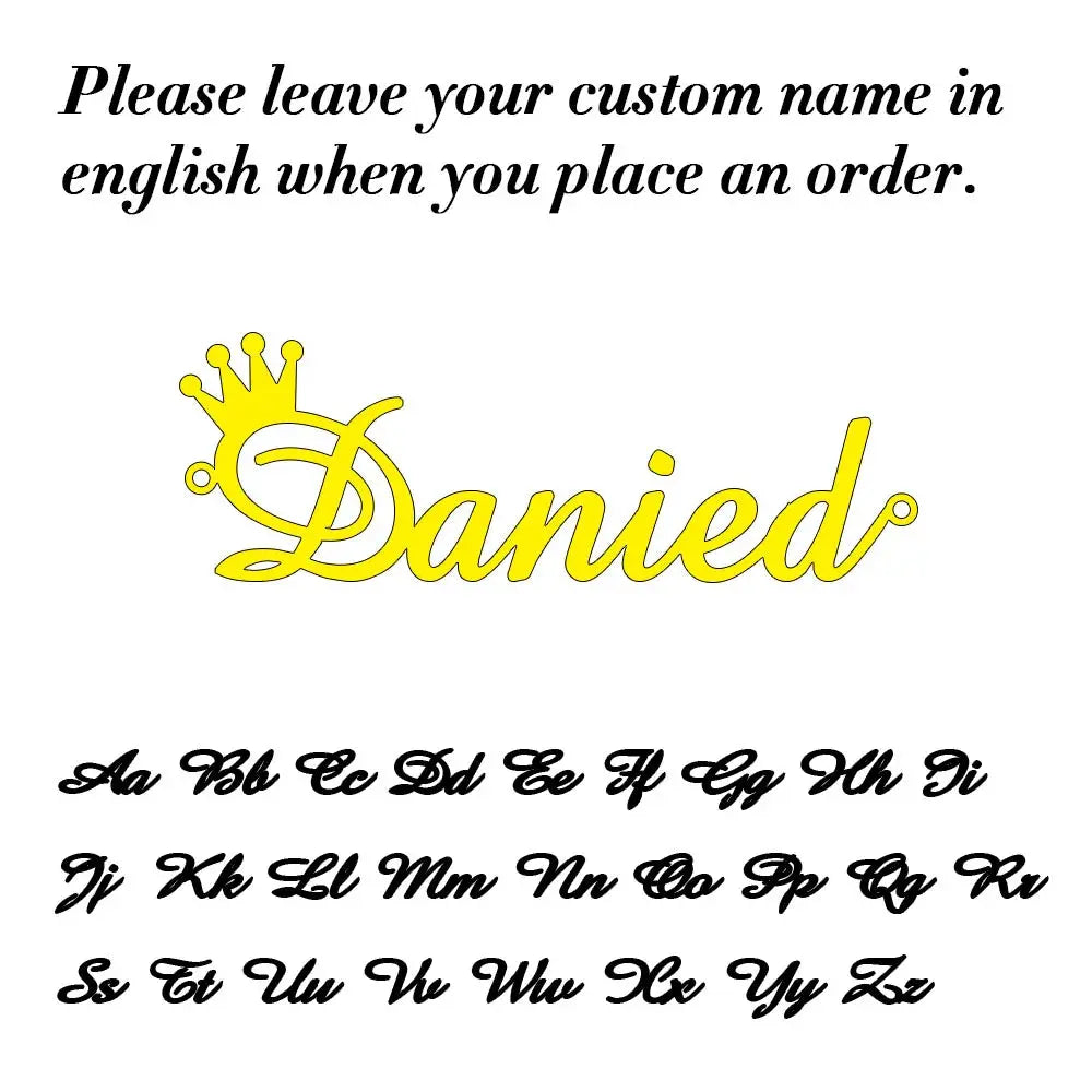 Custom Name Necklace for Women Personalised Cursive Letter Pendant Stainless Steel Jewelry Men Chain Choker Collar Personalizado Smart_Life_Tech