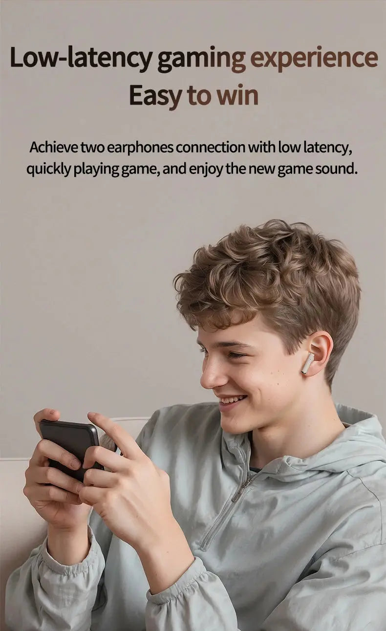 Q86 Bluetooth 5.3 Wireless Headphones Power LED Digital Display 24hours Endurance HiFi Gaming Headsets Waterproof Sports Earbuds Smart_Life_Tech