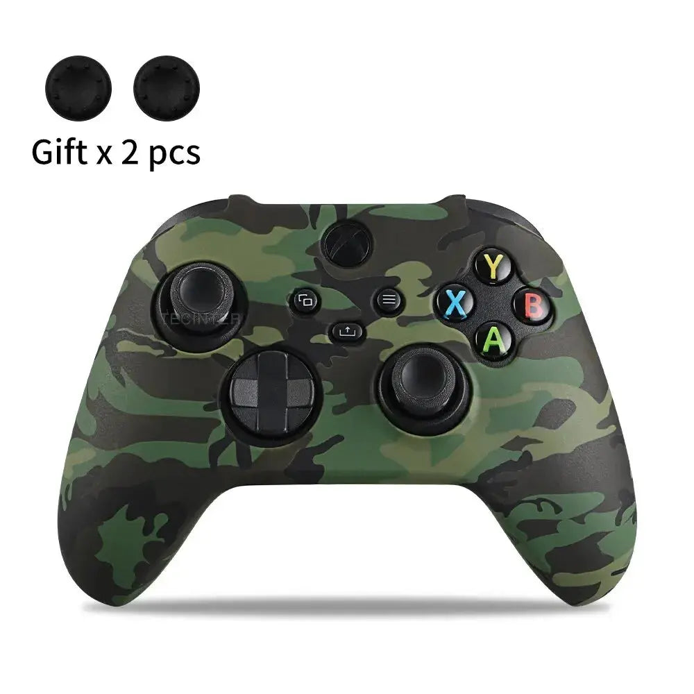 Soft Silicone Case For Xbox Series X/S Controller Protective Skin Gamepad Accessories Thumb Grips Caps Joystick Cover Shell Smart_Life_Tech