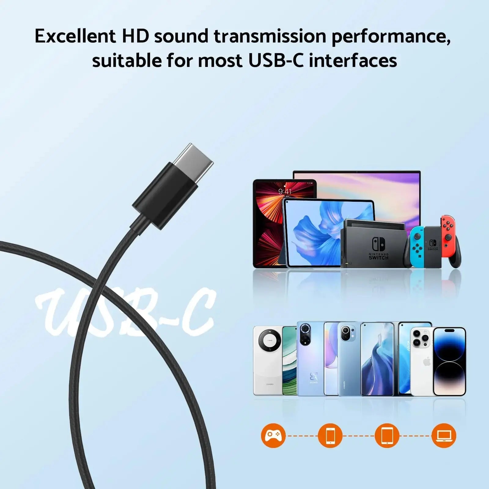 For Samsung Headphones HiFi Surround Sound In-ear USB Type C 3.5mm With wire control Wired Earplugs For Galaxy S24 S23 S22 Ultra Smart_Life_Tech