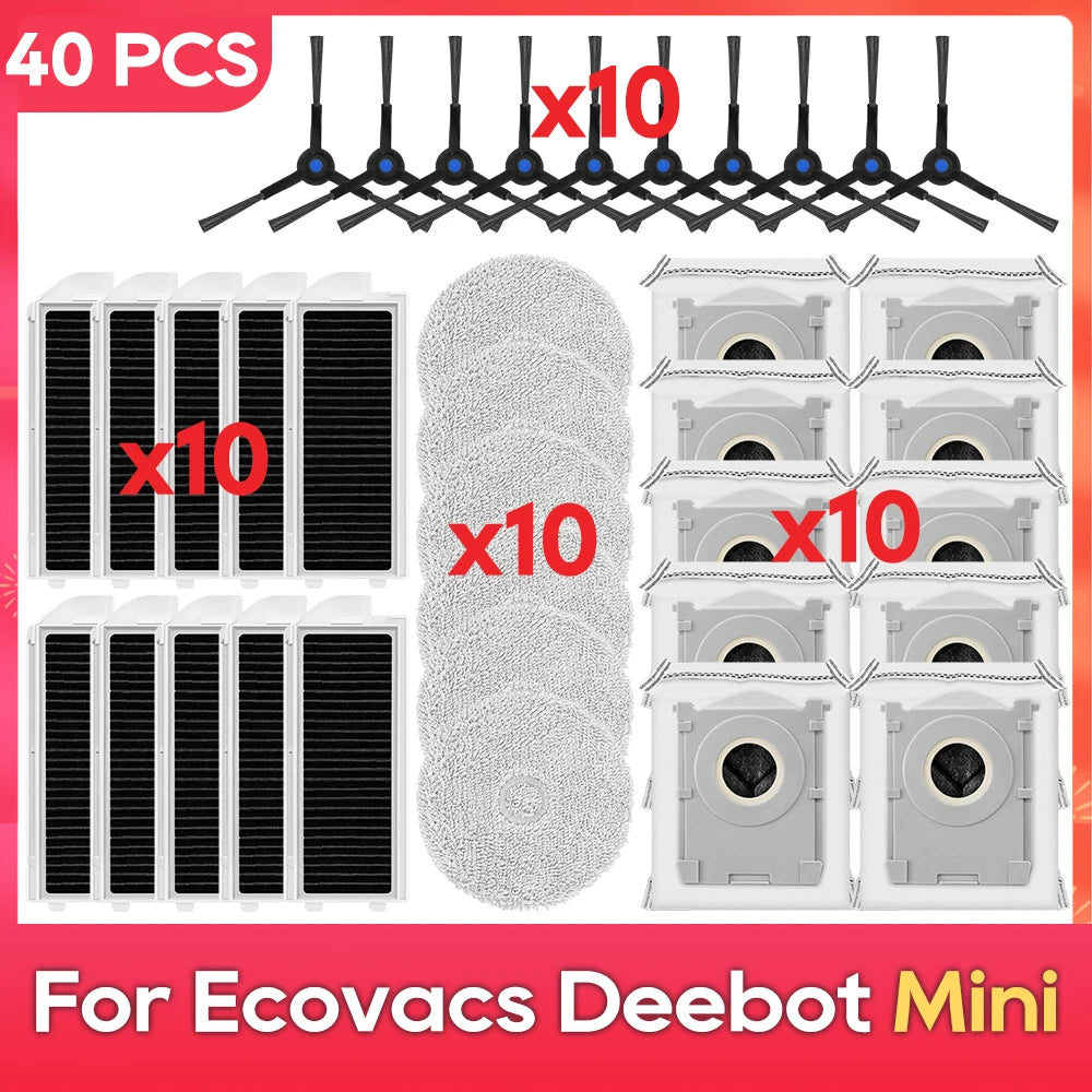 Fit for ( Ecovacs Deebot Mini ) Accessories Main Side Brush Dust Bag Mop Cloth Spare Parts