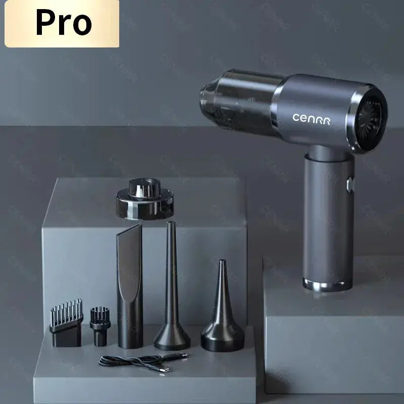 CENRR 140000PA Car Vacuum Cleaner Mini Powerful Handheld  Wireless Cleaner Strong Suction for Blower Home Appliance Smart_Life_Tech