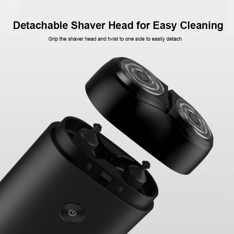 XIAOMI Mijia Electric Shaver S100 Portable Razor for Men- Mini Travel Beard Trimmer Type-C Rechargeable Waterproof Shaving Tool
