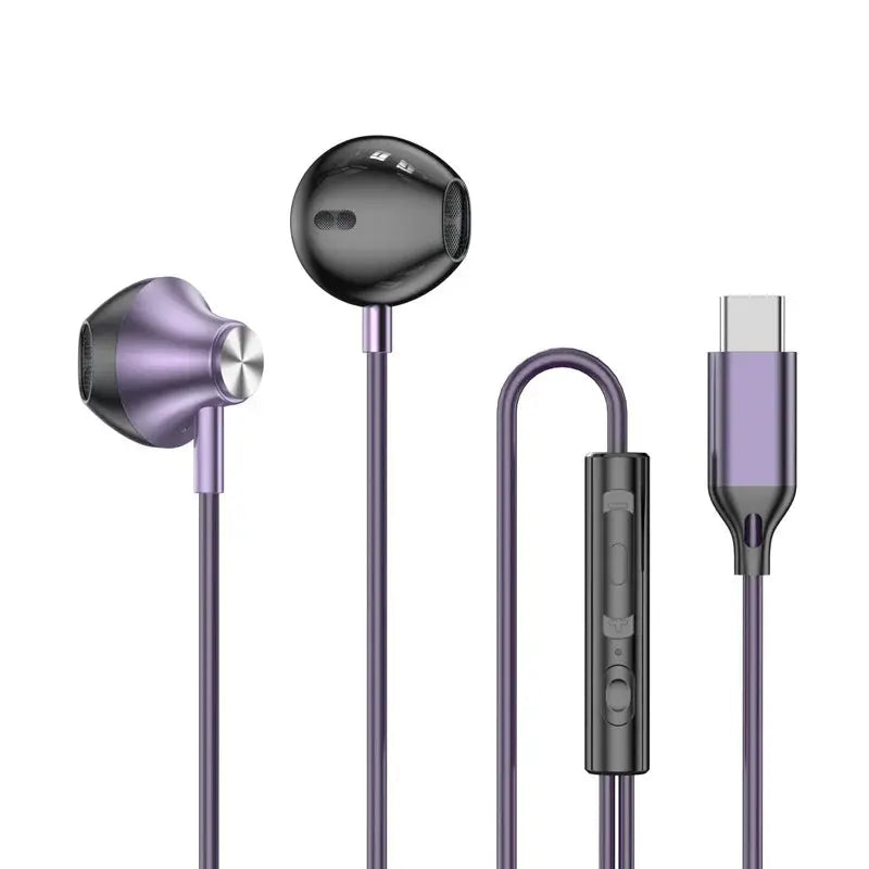 For Samsung Headphones HiFi Surround Sound In-ear USB Type C 3.5mm With wire control Wired Earplugs For Galaxy S24 S23 S22 Ultra Smart_Life_Tech
