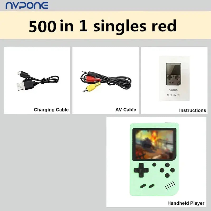 Built-in 500+ Classic arcade retro games Console for TV 5 inch Video Game Handheld Game Player for Game boy two player games Smart_Life_Tech