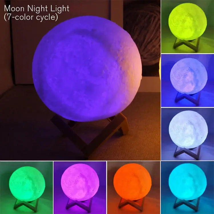 Book Light LED Moon Light Galaxy Light, Moon Night Light, Girl, Boy, Child Birthday Gift, Bedroom Decoration Indoor lighting Smart_Life_Tech