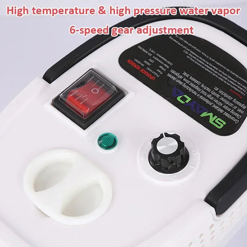 2500W Steam Cleaner High Temperature Pressure Washer Steam Cleaning Machine For Home Air Conditioning Kitchen Hood Car 1200ml