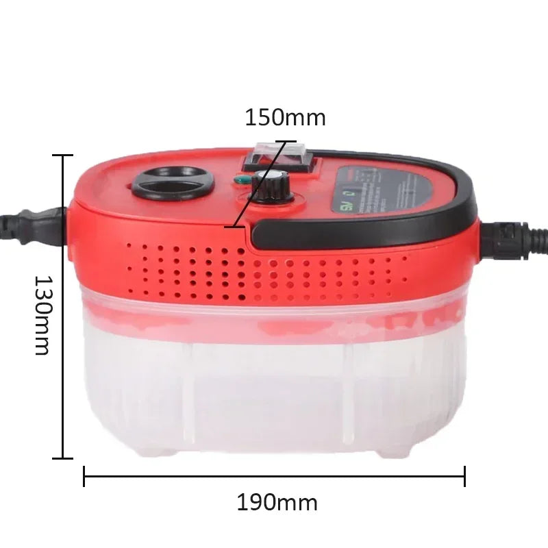 2500W Steam Cleaner High Temperature Pressure Washer Steam Cleaning Machine For Home Air Conditioning Kitchen Hood Car 1200ml