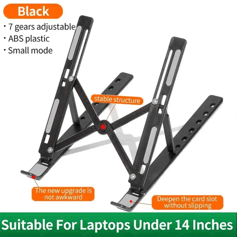 Adjustable Laptop Stand Portable Foldable Notebook Bracket Computer Monitor Holder For Macbook Air iPad Tablets Base Accessories Smart_Life_Tech