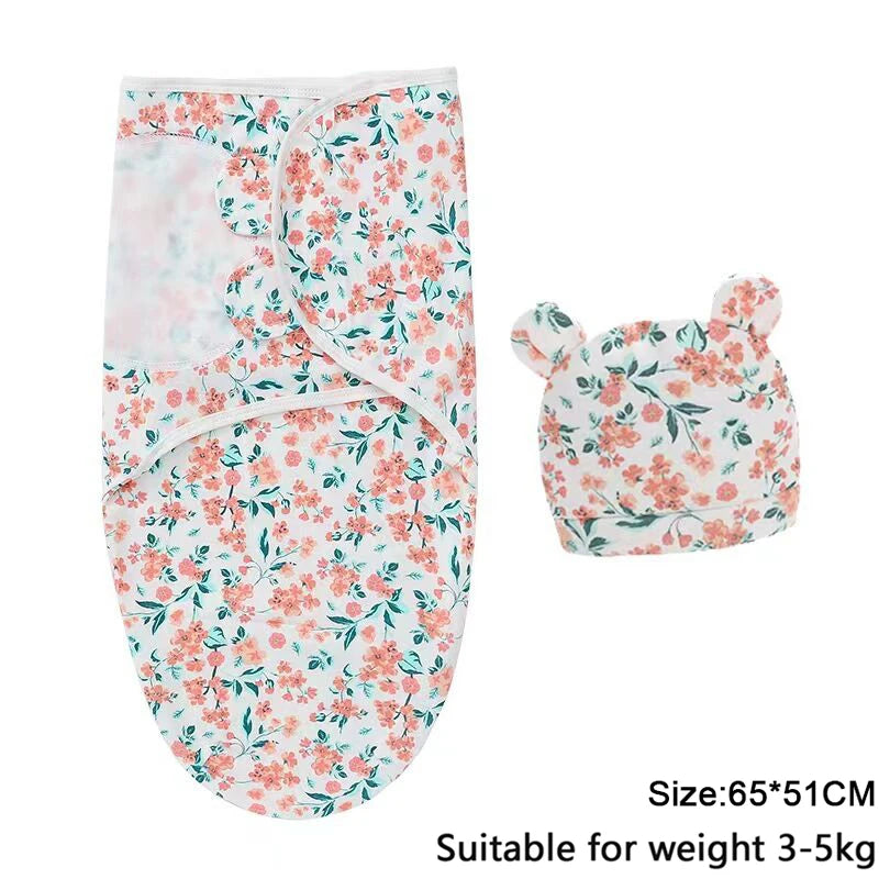 100%Cotton 0-3 Months Newborn Swaddle Sleepsack New Born Baby Swaddling Bedding