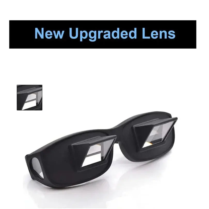 Amazing Lazy Creative Periscope Horizontal Reading Books Sit Glasses On Bed Lie Down View TV Myopia Usable Prism Spectacles Smart_Life_Tech