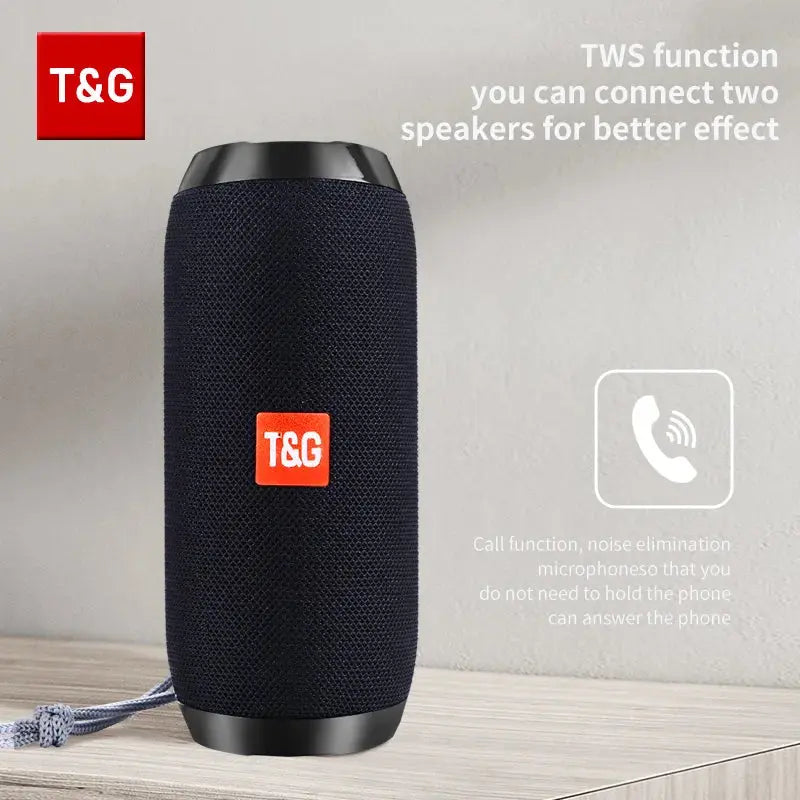 Bluetooth Speaker T&G TG117 Portable TWS Sound Box Waterproof Loudspeaker Outdoor Stereo Surround Speakers Support TF FM Radio Smart_Life_Tech