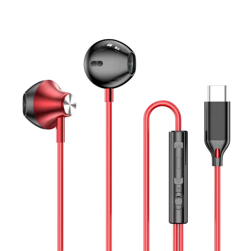 For Samsung Headphones HiFi Surround Sound In-ear USB Type C 3.5mm With wire control Wired Earplugs For Galaxy S24 S23 S22 Ultra Smart_Life_Tech