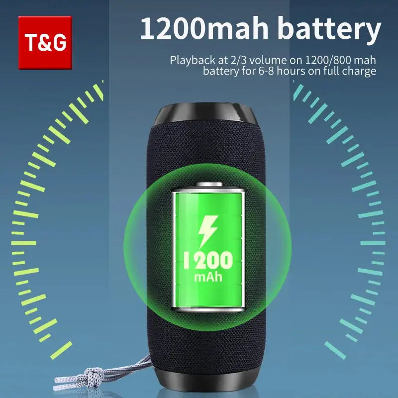 Bluetooth Speaker T&G TG117 Portable TWS Sound Box Waterproof Loudspeaker Outdoor Stereo Surround Speakers Support TF FM Radio Smart_Life_Tech