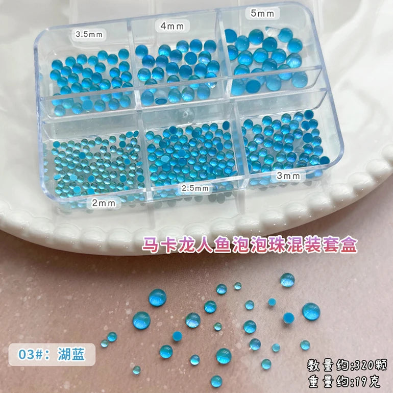 Ribbon Pearl Ball Nail Art Accessories Decorations Tools