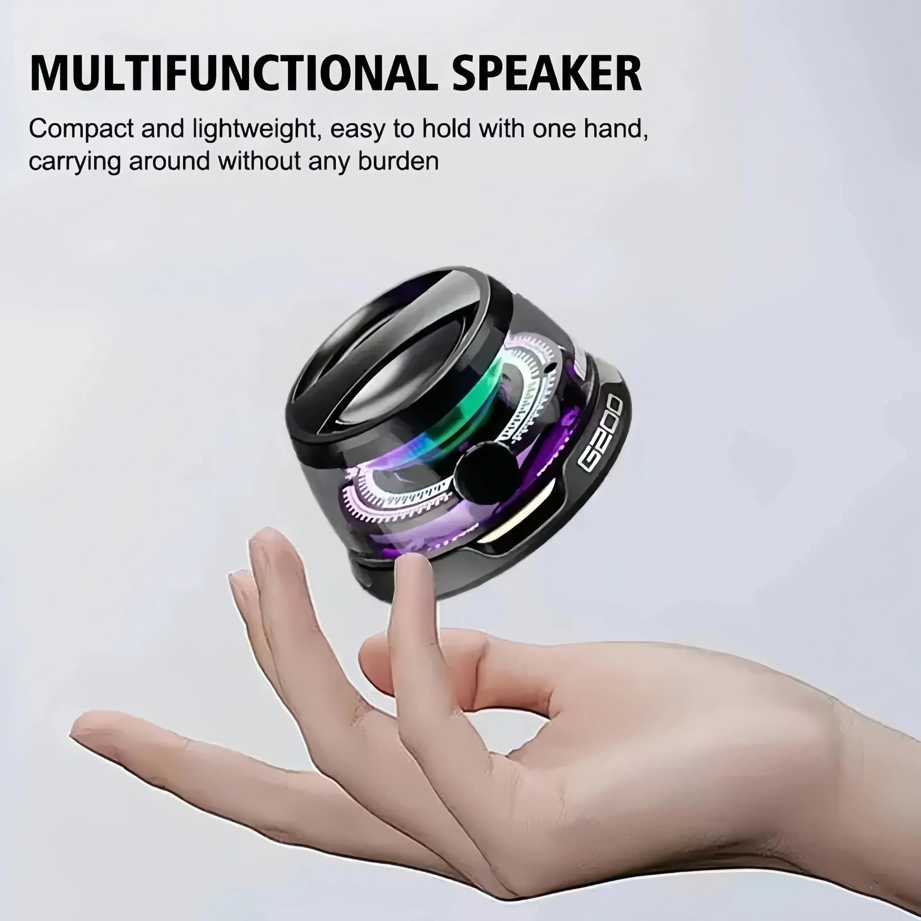 Bluetooth 5.3 Speaker Mini Speaker Portable Magnetic Speaker Multifunctional RGB Speaker for PC Macbook XIAOMI HUAWEI iPhone Smart_Life_Tech