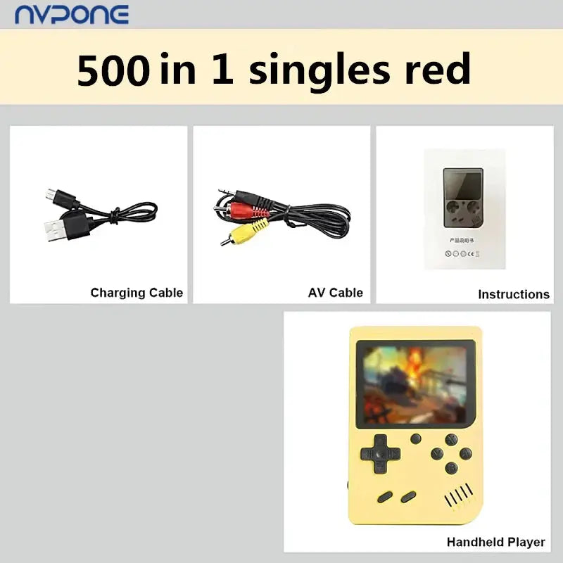 Built-in 500+ Classic arcade retro games Console for TV 5 inch Video Game Handheld Game Player for Game boy two player games Smart_Life_Tech