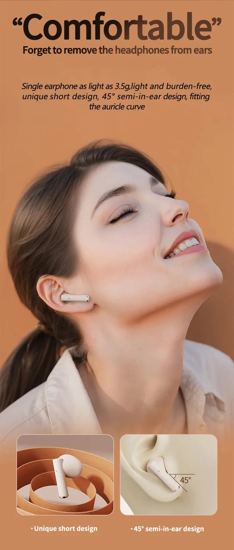 Q86 Bluetooth 5.3 Wireless Headphones Power LED Digital Display 24hours Endurance HiFi Gaming Headsets Waterproof Sports Earbuds Smart_Life_Tech