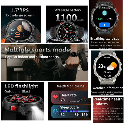 2026 New T-Rex3 Pro 1100mAh Battery Smart Watch GPS path 5ATM Waterproof Sports Run tracker Outdoors Compass Military Smartwatch Smart_Life_Tech
