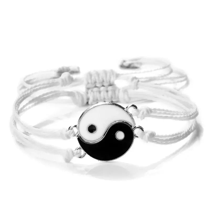 2Pcs/set Dragon Tai Chi Gossip Braided Bracelet for Women Men Best Friends Adjustable Yin Yang Bracelets Fashion Couple Jewelry Smart_Life_Tech