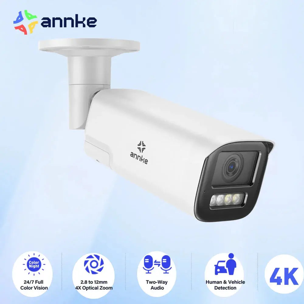 ANNKE 4K Smart Dual Light Varifocal Bullet Network Camera 4X ZOOM Two-way Audio IP67 Human Vehicle Detection 8MP Smart Home Cam Smart_Life_Tech