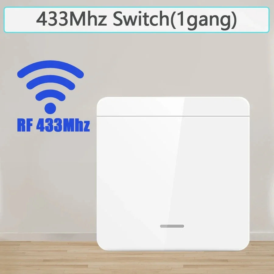 Wireless Smart Light Switch with 1/2/3 Gang RF 433MHz Remote Control Relay Receiver for Led Lamp AC 85-240V 10A DIY Module Smart_Life_Tech