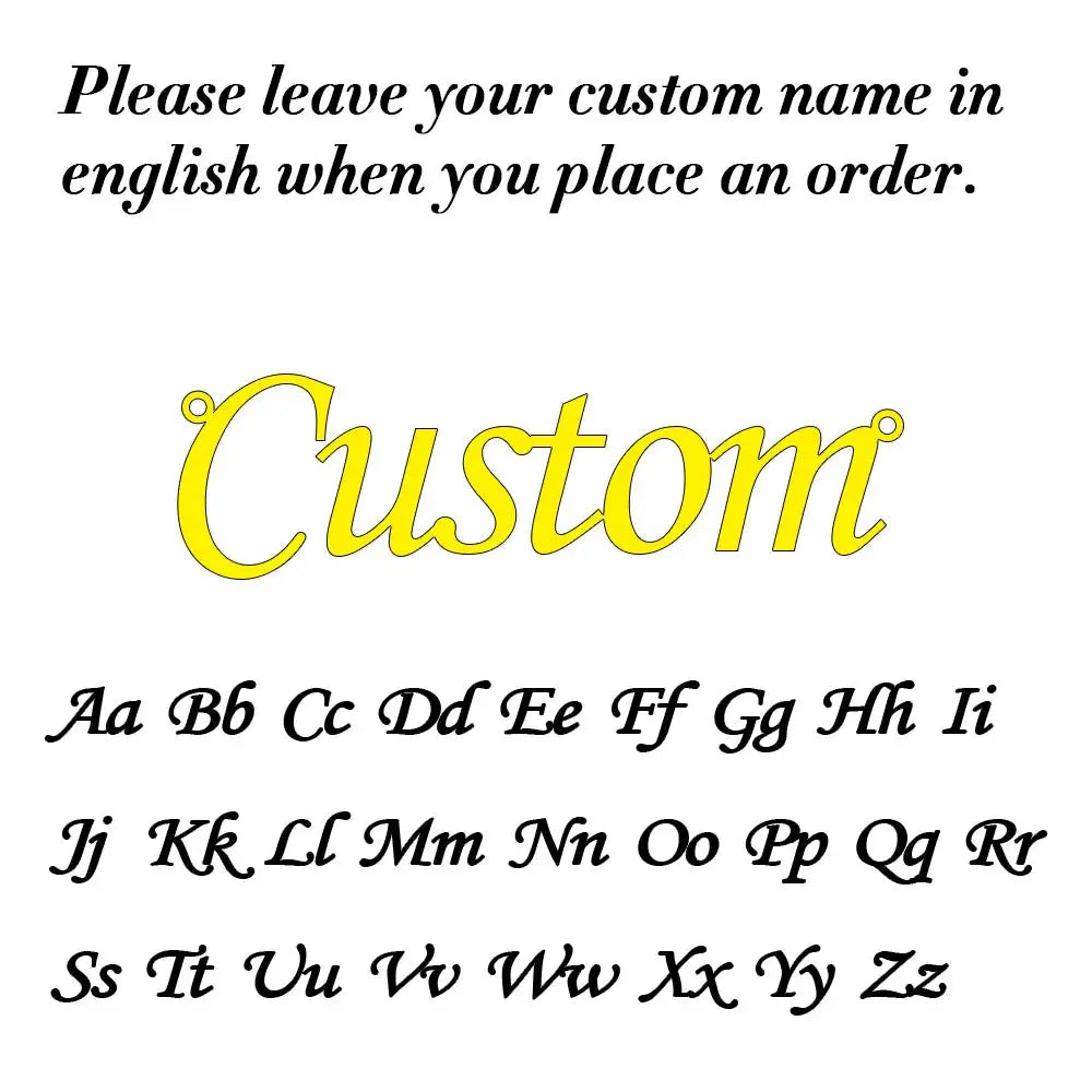 Custom Name Necklace for Women Personalised Cursive Letter Pendant Stainless Steel Jewelry Men Chain Choker Collar Personalizado Smart_Life_Tech