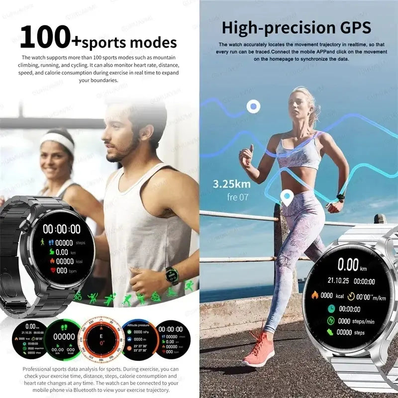 2026 New GPS SmartWatch BluetoothCall IP68 Waterproof AMOLED Screen Custom AOD Watch Face Sport Smartwatch Men Women Android iOS Smart_Life_Tech