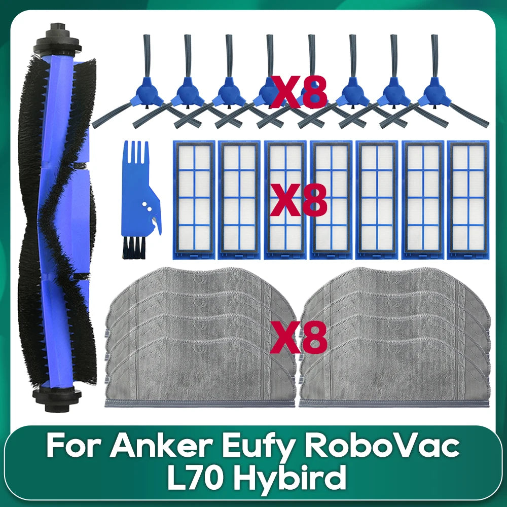 Fit For Anker Eufy RoboVac L70 Hybird Robot Vacuum Cleaner Main Roller Side Brush Hepa Filter Mop Replacement Accessory