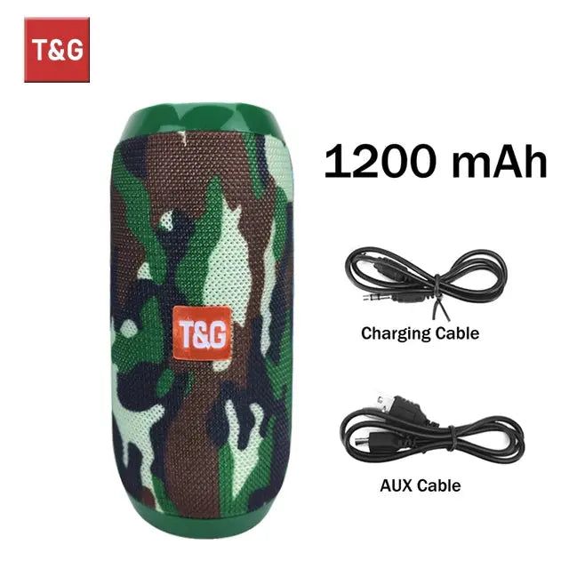 Bluetooth Speaker T&G TG117 Portable TWS Sound Box Waterproof Loudspeaker Outdoor Stereo Surround Speakers Support TF FM Radio Smart_Life_Tech