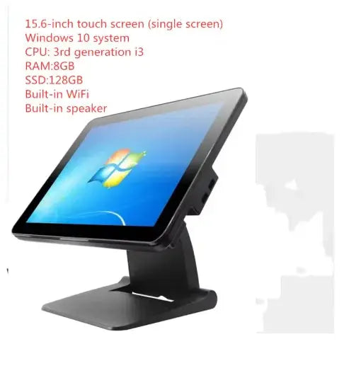 NEW 15.6 Inch Touch Screen Desktop Pos Terminal Cash Register Pos System All in One Windows 10 Support folding PC i3 RAM 8GB Smart_Life_Tech